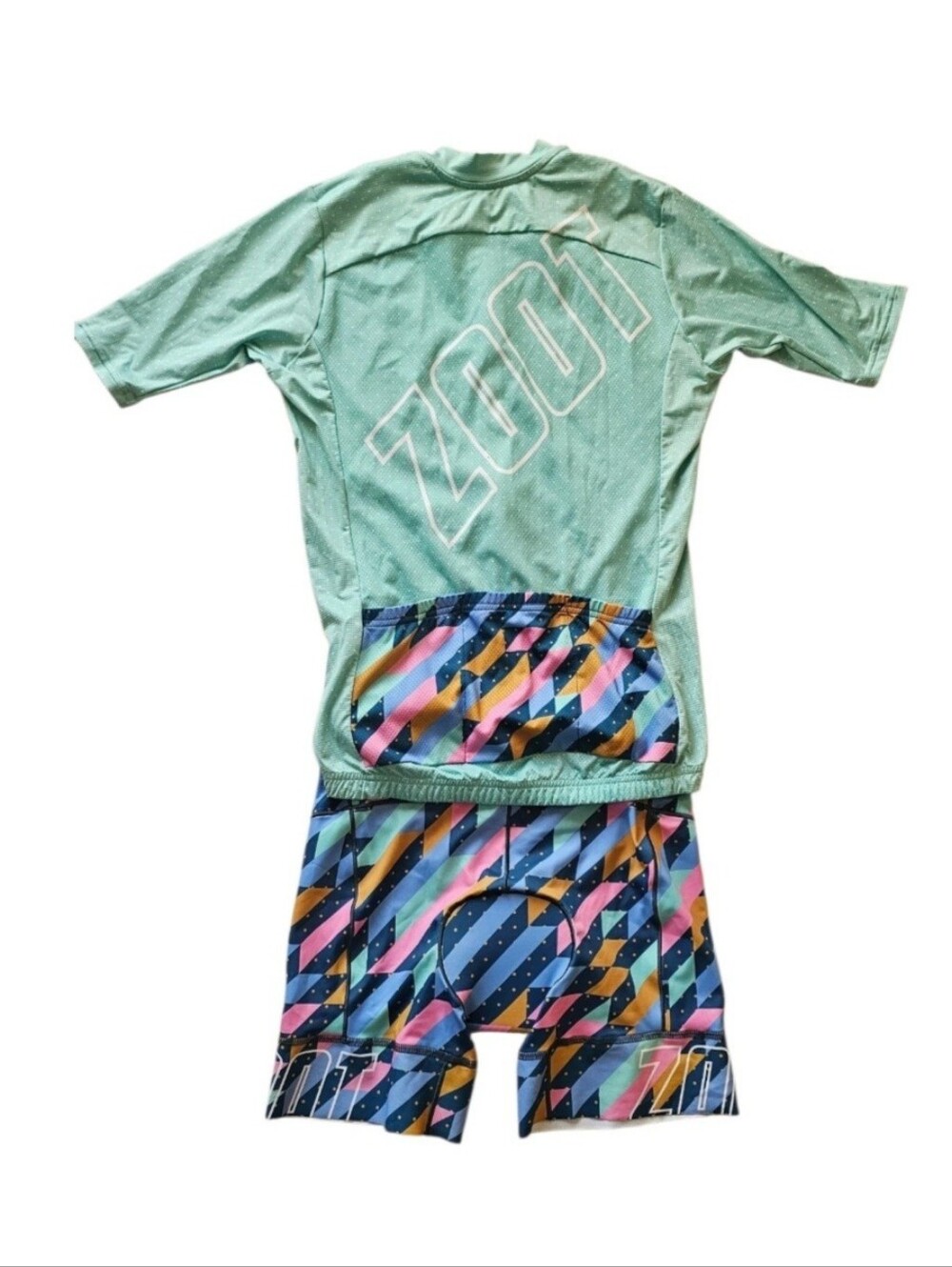 Zoot Tri Cycling Kit Jersey And Short With Padding Size Large new Without Tag